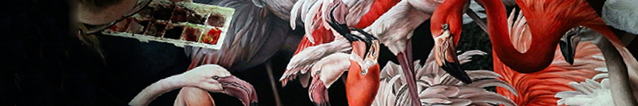 heidi willis_artist_flamingos_acrylics_bird art