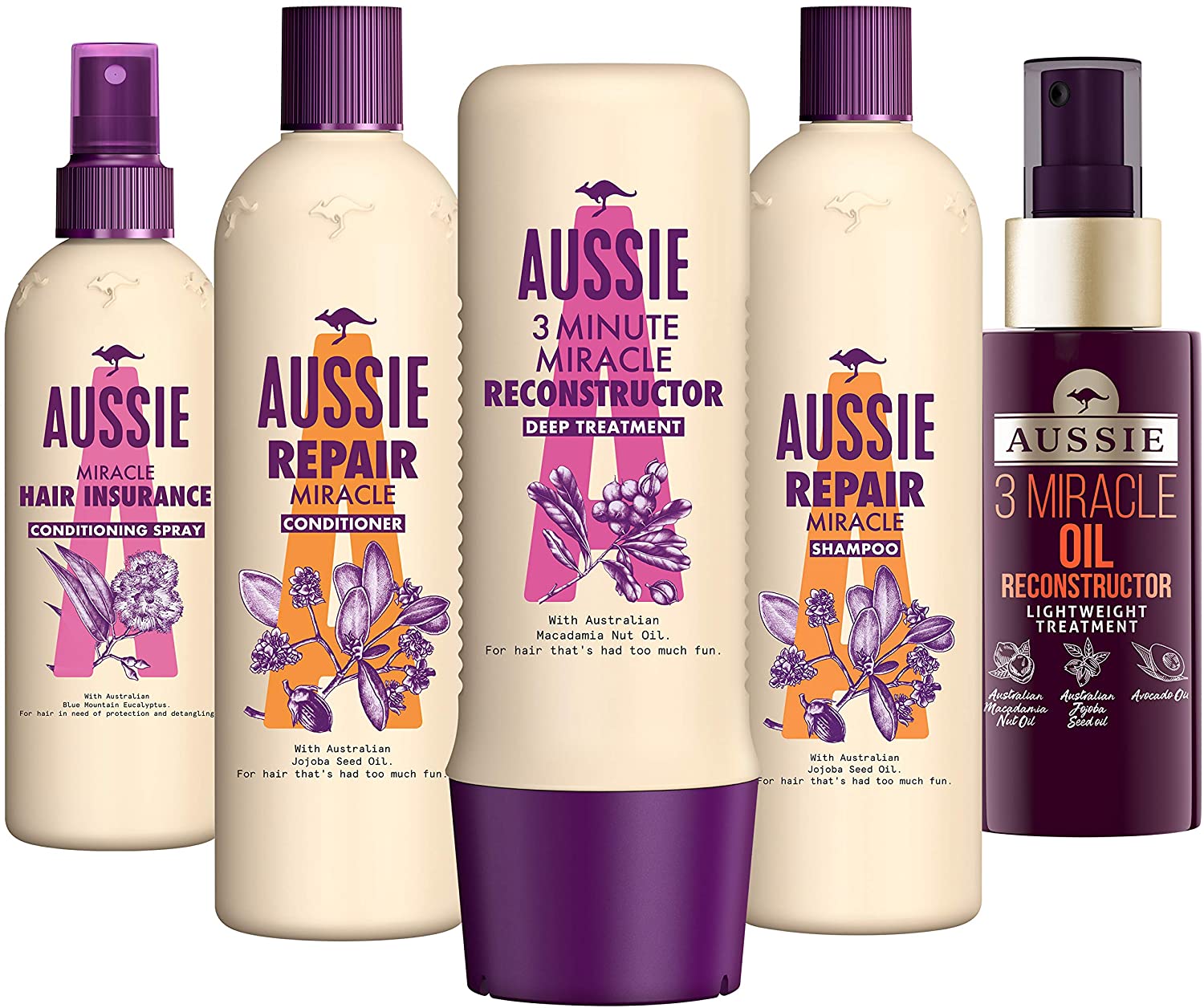 Botanical Ink Illustrations - Aussie Hair Package Design - Heidi Willis